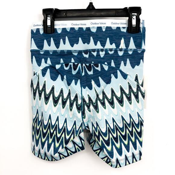 OUTDOOR VOICES Womens 5" Thrive Bike Shorts XXS Blue Polar Helios TechSweat NWT - Picture 5 of 8